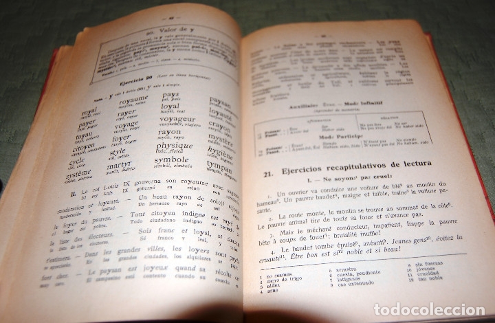 Libros de segunda mano: Lengua francesa, curso elemental. A. Perrier. - Foto 3