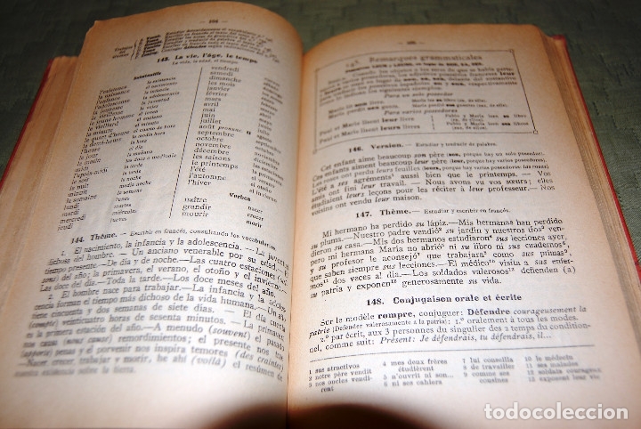 Libros de segunda mano: Lengua francesa, curso elemental. A. Perrier. - Foto 4