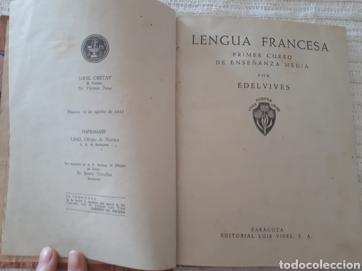 Libros de segunda mano: Franc&eacute;s. Primer curso. Ed. Lu&iacute;s Vives. - Foto 3