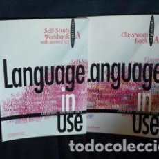 Libros de segunda mano: LANGUAGE IN USE - INTERMEDIATE - CAMBRIGE UNIVERSITY PRESS - CLASSROOM BOOK & WORKBOOK