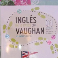 Libros de segunda mano: INGLES EN 10 PASOS CON VAUGHAN - LIBRO 1 + DVD