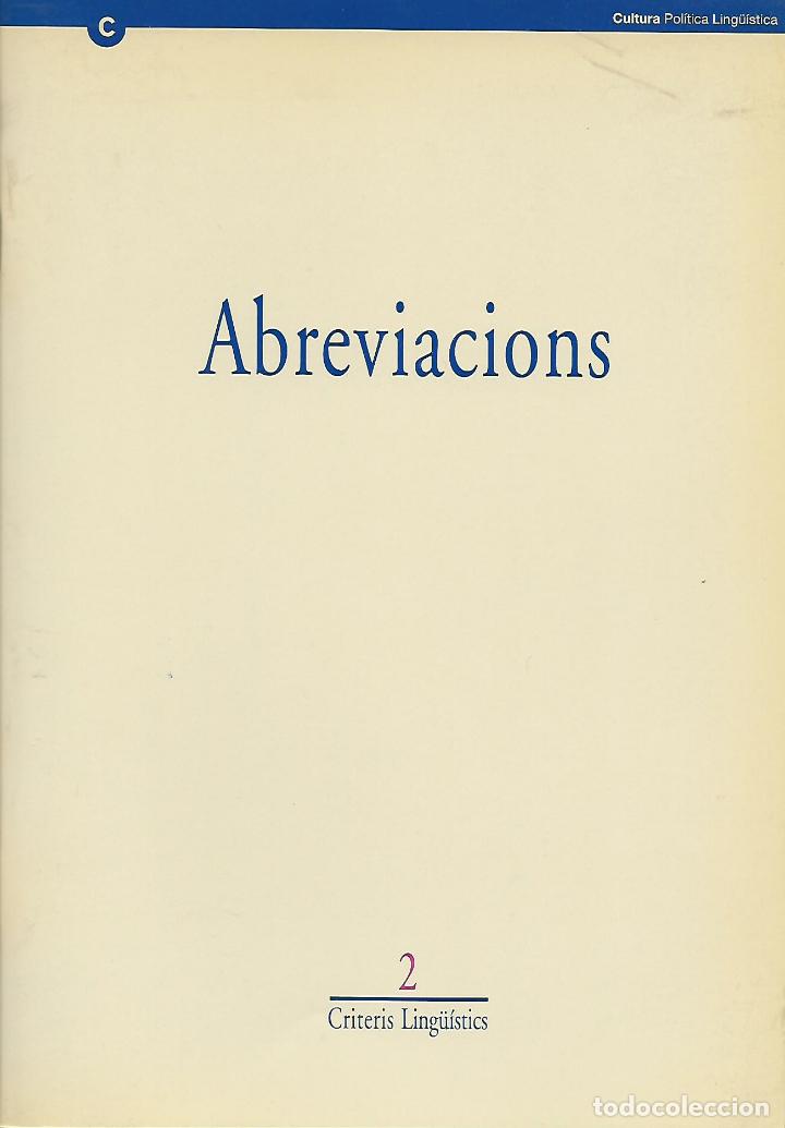Libros de segunda mano: Abreviacions. Gram&aacute;tica catalana - Foto 1