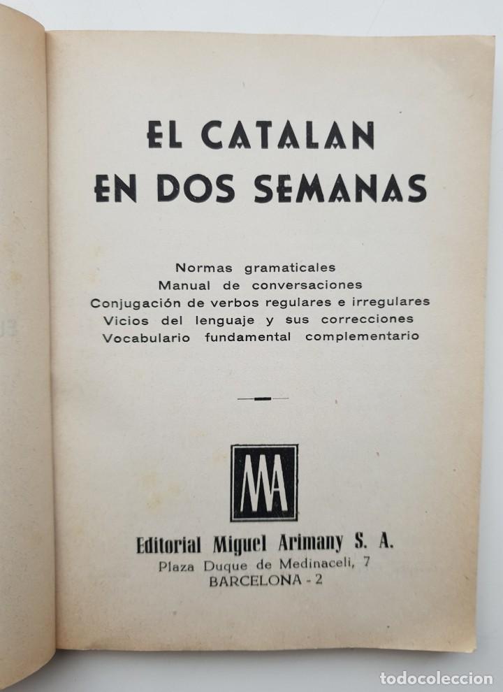 Libros de segunda mano: El catal&aacute;n en dos semanas - Foto 3