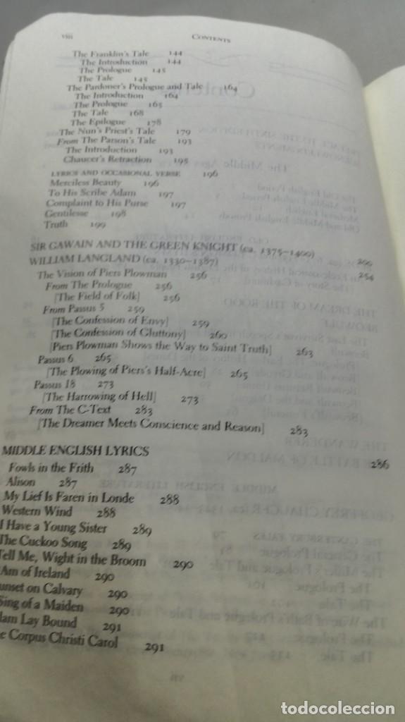 Libros de segunda mano: THE NORTON ANTHOLOGY ENGLISH LITERATURE ANTOLOGÍA LITERATURA INGLESA FILOLOGÍA VOL 1 - Foto 9 - 158405098