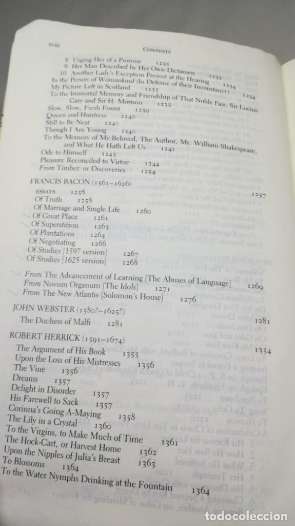 Libros de segunda mano: THE NORTON ANTHOLOGY ENGLISH LITERATURE ANTOLOGÍA LITERATURA INGLESA FILOLOGÍA VOL 1 - Foto 17 - 158405098