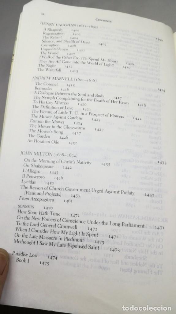 Libros de segunda mano: THE NORTON ANTHOLOGY ENGLISH LITERATURE ANTOLOGÍA LITERATURA INGLESA FILOLOGÍA VOL 1 - Foto 19 - 158405098