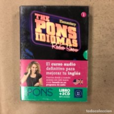 Libros de segunda mano: THE PONS IDIOMAS RADIO SHOW (LIBRO + 2 CD, MP3 + AUDIO). CURSO AUDIO PARA MEJORAR TU INGLÉS.. Lote 163963290