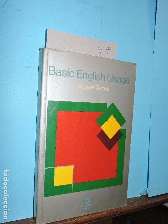 Libros de segunda mano: Basic English Usage. SWAN, Michael. Ed. Oxford. 1985. Second impression - Foto 1