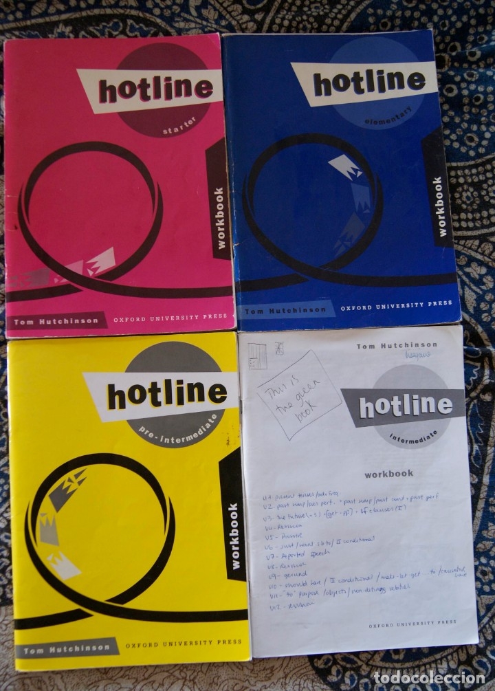 Libros de segunda mano: Lote 4 workbooks Hotline - Foto 1