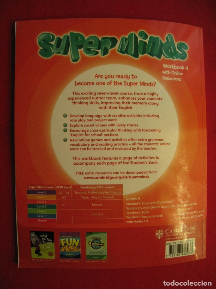 Libros de segunda mano: SUPER MINDS - WORKBOOK 4 WITH ONLINE RESOURCES - CAMBRIDGE - EN INGLES. - Foto 9