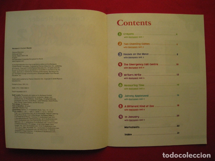 Libros de segunda mano: BACKPACK 2 - CONTENT READER - BRITISH ENGLISH - EDITORIAL PEARSON - EN INGLES. - Foto 4