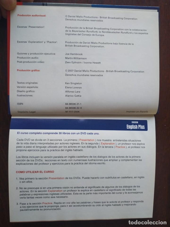 Libros de segunda mano: Curso de Ingles,  Englis Plus de la BBC, Libro + 2 DVD Libro con pr&aacute;cticos y sencillos ejercicios - Foto 3
