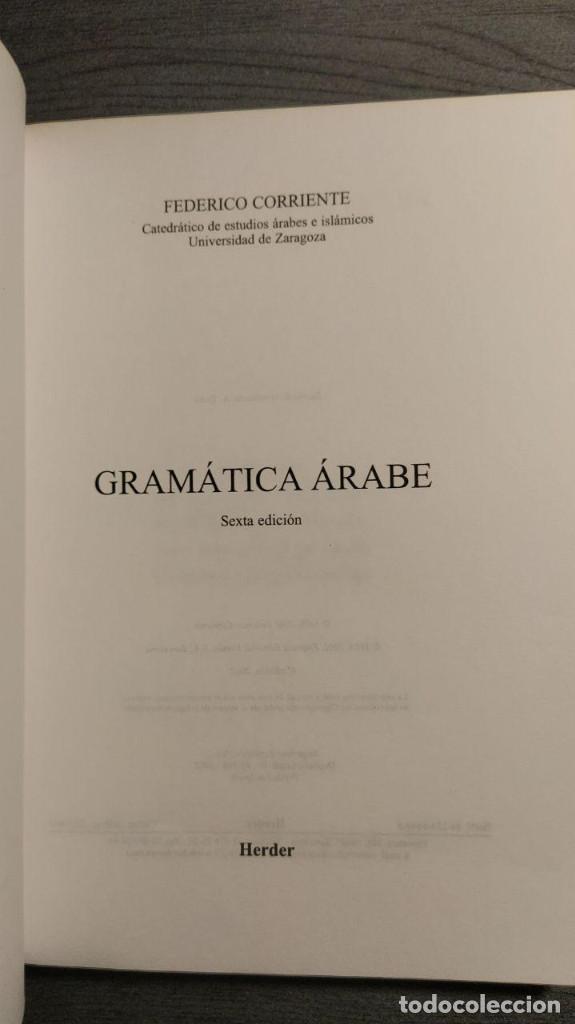 Libros de segunda mano: GRAMATICA ARABE FEDERICO CORRIENTE Herder - Foto 2