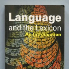 Libros de segunda mano: LANGUAGE AND THE LEXICON. AN INTRODUCTION. SINGLETON. Lote 190170758