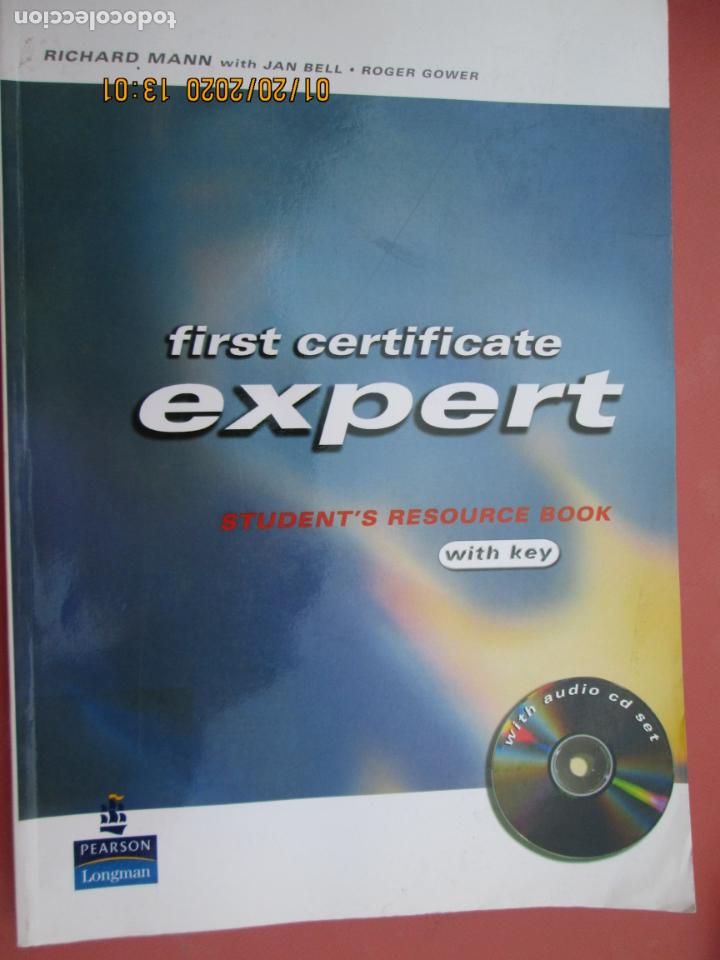 Libros de segunda mano: FIRST CERTIFICATE EXPERT - RICHARD MANN/JAN BELL/ROGER GOWER - LIBRO DE EJERCICIOS - CD AUDIO. - Foto 1