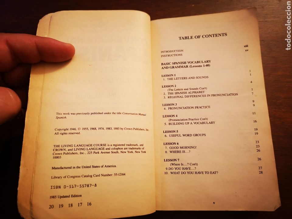 Libros de segunda mano: Conversational Spanish. A complete course in everyday spanish - Foto 5