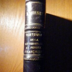 Libros de segunda mano: HISTOIRE DE LA LITERATURE ET DE LA PENSÉE FRANCAISES CONTEMPORAINES - DANIEL MORNET 1927