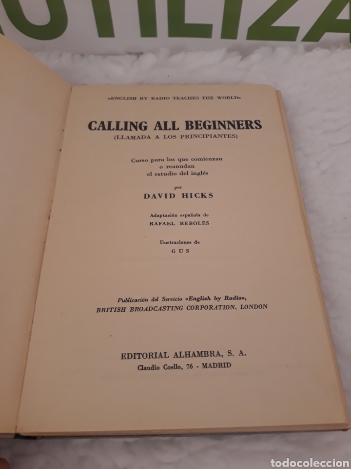 Libros de segunda mano: Calling all beginners. David Hicks. - Foto 3