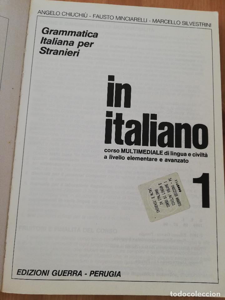 In italiano : grammatica italiana per stranieri : corso multimediale di  lingua e civiltà a livello elementare e avanzato. Vol. 1