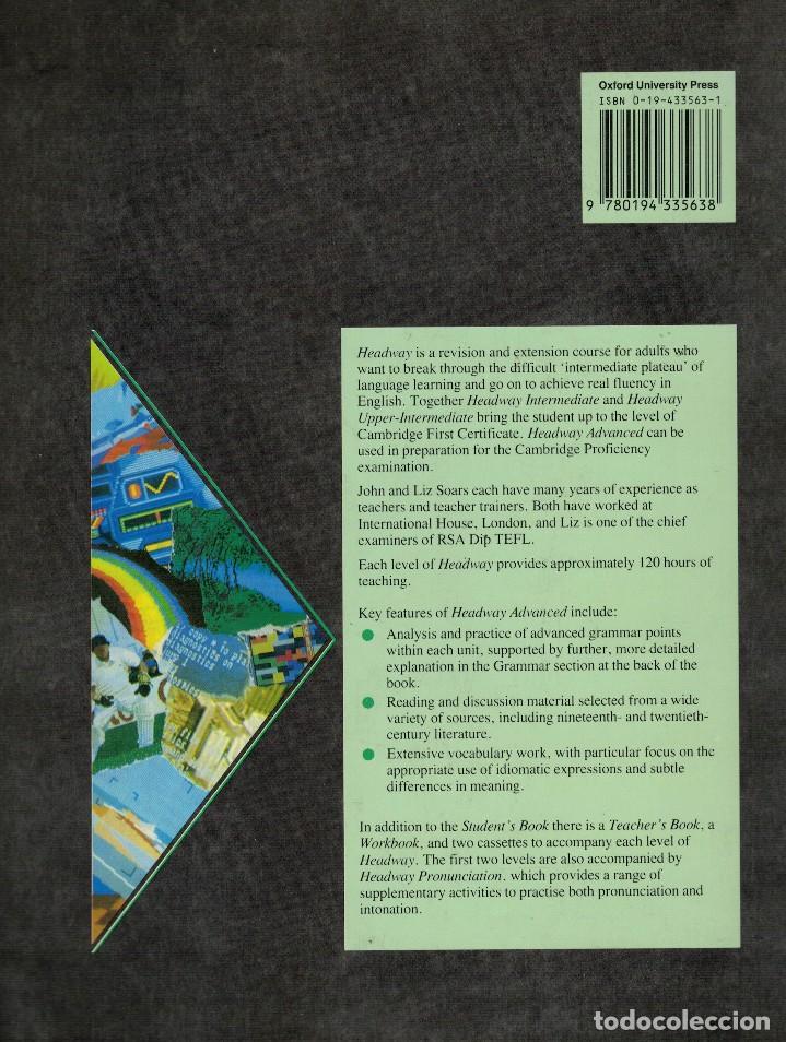 Libros de segunda mano: Headway Advanced. Students book by John & Liz Soars - Foto 2