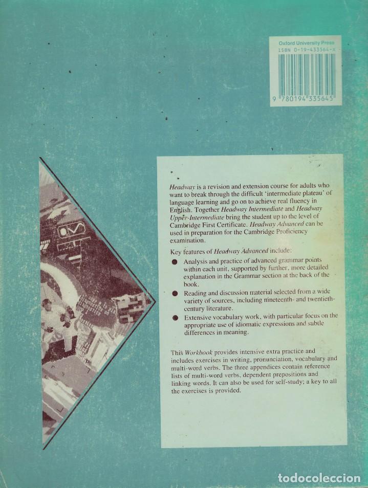 Libros de segunda mano: Headway Advanced. Workbook by John & Liz Soars - Foto 2
