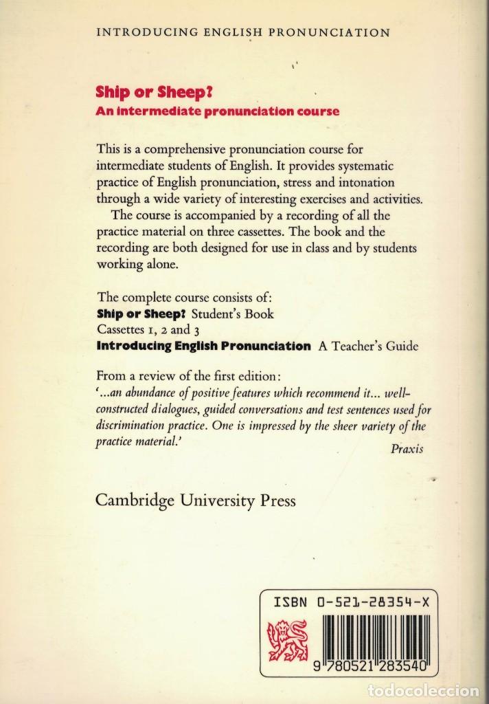 Libros de segunda mano: Ann Baker, Ship or Sheep? An intermediate pronunciation course - Foto 2