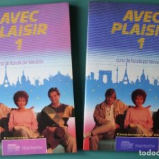 Libros de segunda mano: CURSO DE FRANCES AVEC PLAISIR (CONSTA DE DOS LIBROS Y DOS CASETTES).. Lote 221804933