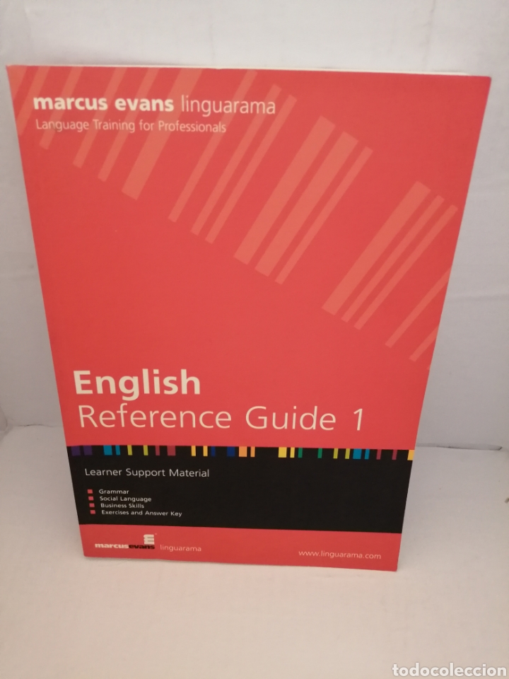 Libros de segunda mano: MARCUS EVANS LINGUARAMA. English Reference Guide 1. Learner Support Material (ed. 2009) - Foto 1