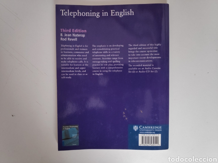 Libros de segunda mano: Libro. Telephoning in English. Libro de formacion - Foto 2
