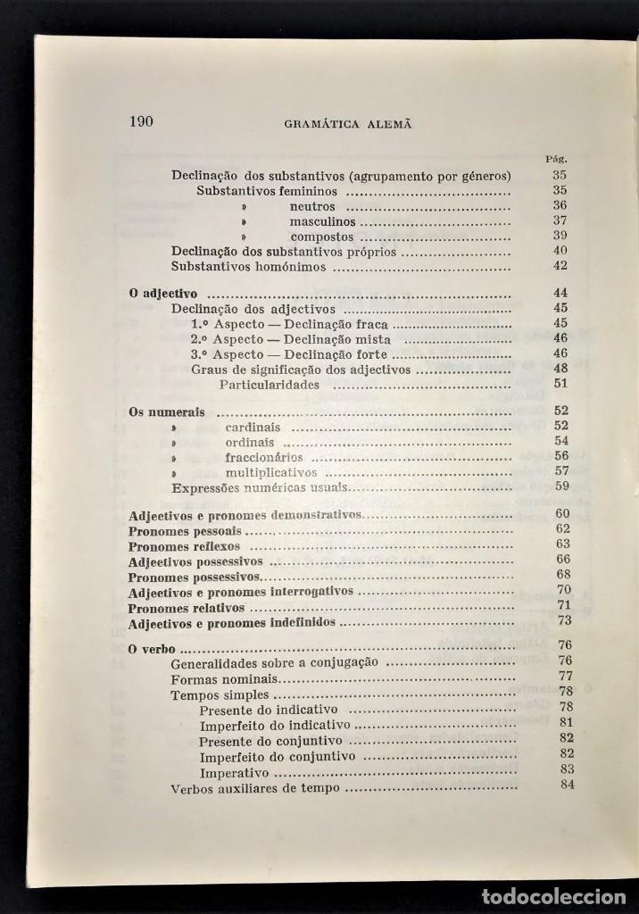 Libros de segunda mano: Gram&aacute;tica Elementar da L&iacute;ngua Alem&atilde; de Vaz Pires - Foto 4