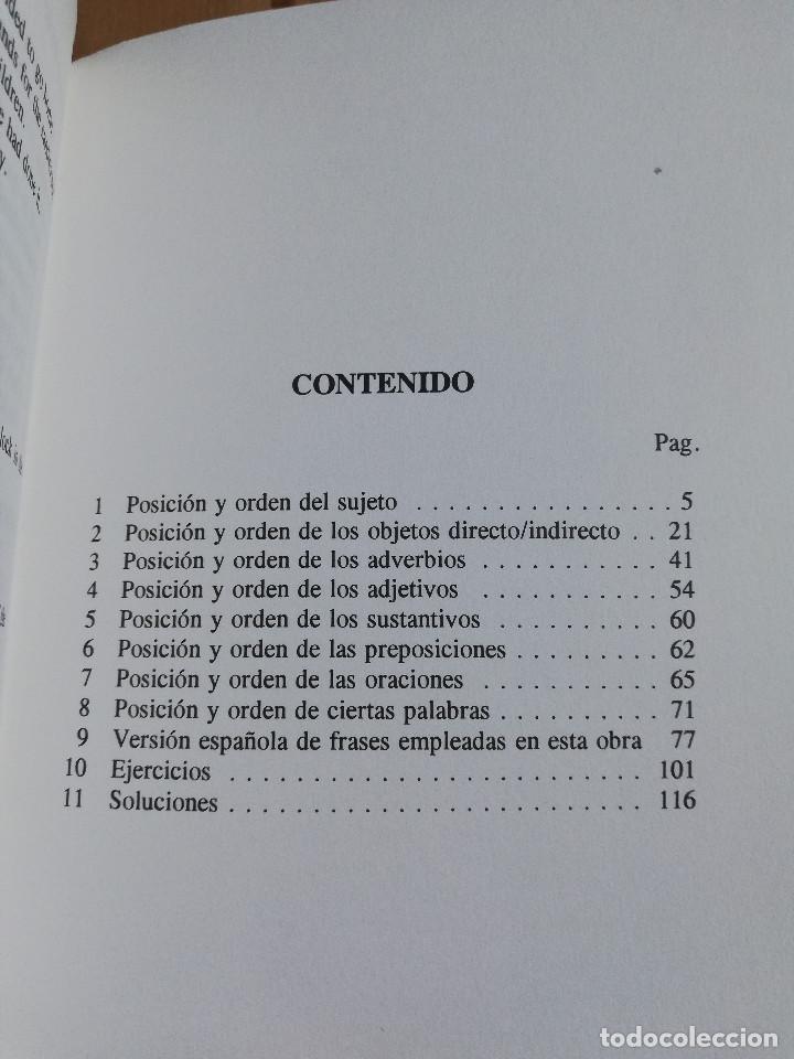Libros de segunda mano: EL ORDEN DE LAS PALABRAS EN INGL&Eacute;S - Foto 3