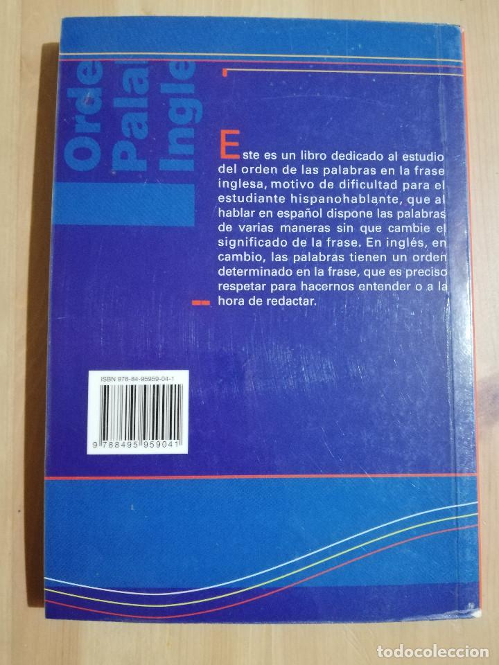 Libros de segunda mano: EL ORDEN DE LAS PALABRAS EN INGL&Eacute;S - Foto 4
