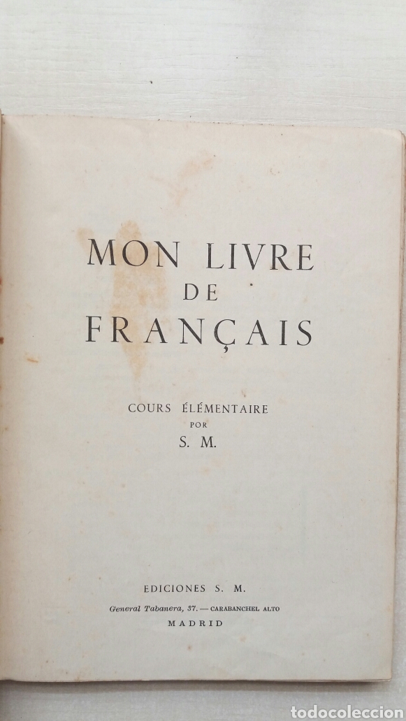 Libros de segunda mano: Fran&ccedil;ais elementaire. Ediciones S.M., 1961. - Foto 6