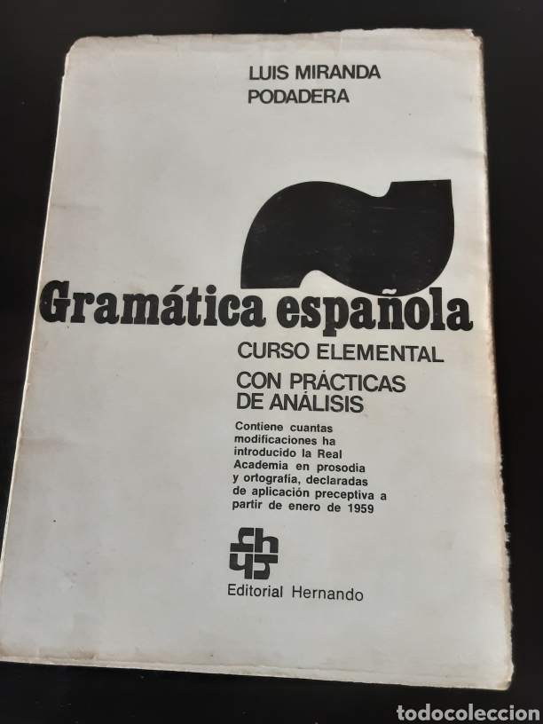 Libros de segunda mano: Gramatica espa&ntilde;ola. Curso elemental con practicas de an&aacute;lisis. - Foto 1