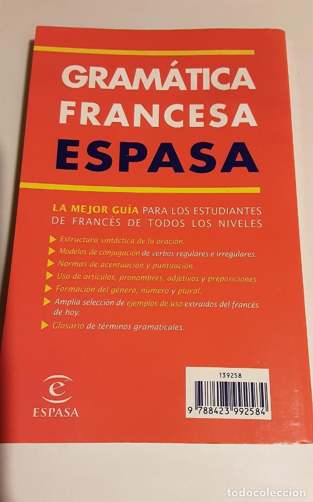 Libros de segunda mano: Gram&aacute;tica francesa - Espasa Calpe 2000 - Foto 3