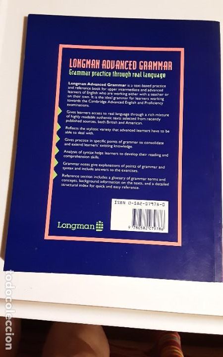 Libros de segunda mano: ADVANCED LEARNERS GRAMMAR - LONGMAN - A SELF STUDY REFERENCE & PRACTICE BOOK WITH ANSWERS - INGL&Eacute;S - Foto 3