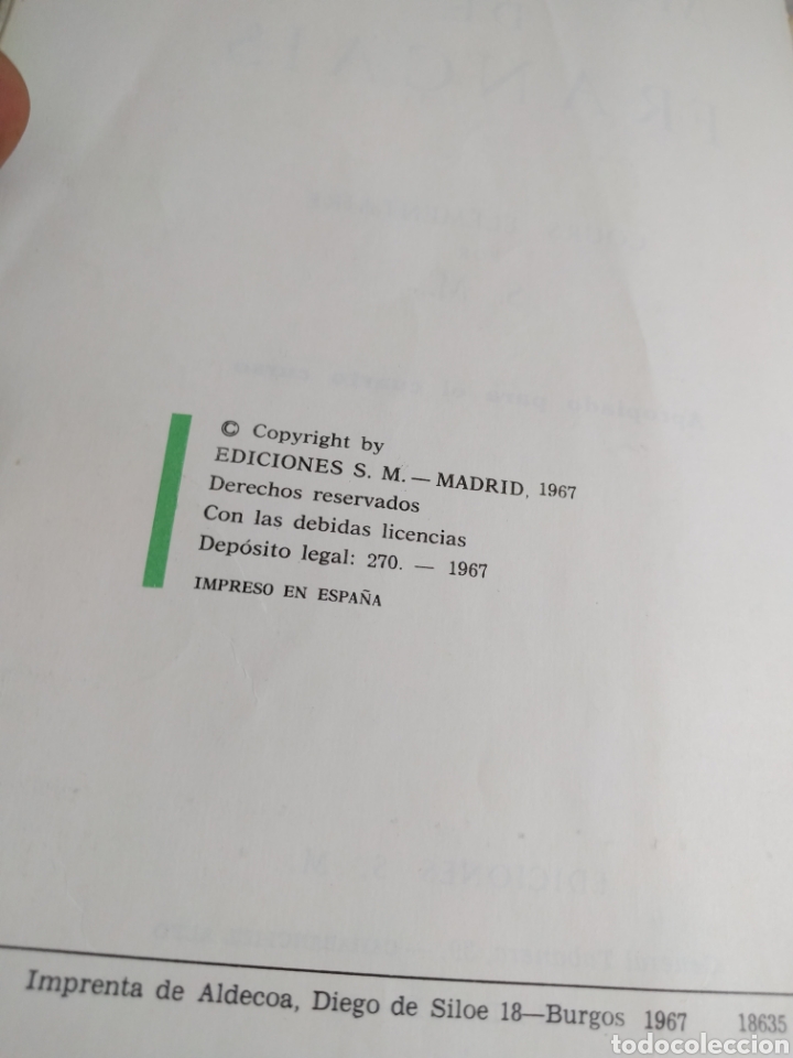 Libros de segunda mano: Le Fran&ccedil;ais Elementaire. S.M. - Foto 4