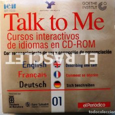 Libros de segunda mano: DVD :TALK TO ME - CURSOS INTERACTIVOS DE IDIOMAS - INGLES -FRANCES - ALEMAN - Nº 1