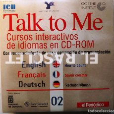 Libros de segunda mano: DVD :TALK TO ME - CURSOS INTERACTIVOS DE IDIOMAS - INGLES -FRANCES - ALEMAN - Nº 2