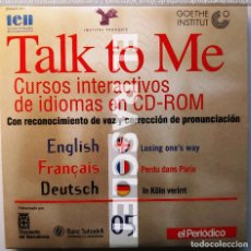 Libros de segunda mano: DVD :TALK TO ME - CURSOS INTERACTIVOS DE IDIOMAS - INGLES -FRANCES - ALEMAN - Nº 5
