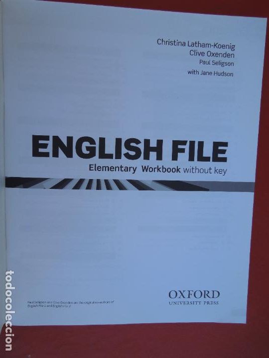 Libros de segunda mano: ENGLISH FILE - ELEMENTARY WORKBOOK - THIRD EDITION - OXFORD - WITH CD ROM - Foto 2
