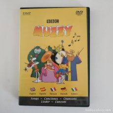Libros de segunda mano: DVD MUZZY CANCIONES SONGS BBC 2005 MULTILINGUAL ESPAÑOL INGLÉS FRANCÉS ALEMÁN ITALIANO