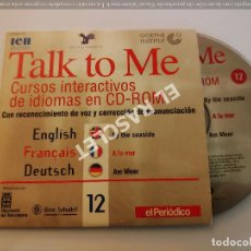 Libros de segunda mano: CD ROM - CURSOS INTERACTIVOS DE IDIOMAS - TALK TO ME - Nº 12