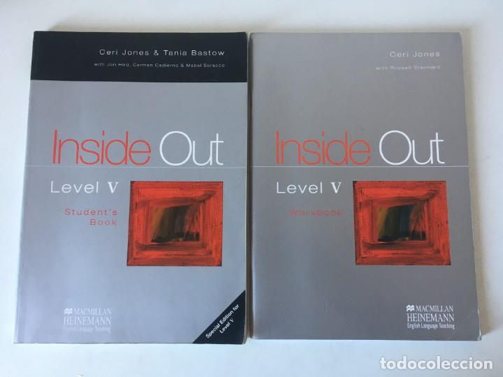 Libros de segunda mano: INGL&Eacute;S. Lote 2 libros INSIDE OUT. Level V . Students Book + Workbook - Foto 1