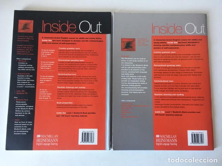 Libros de segunda mano: INGL&Eacute;S. Lote 2 libros INSIDE OUT. Level V . Students Book + Workbook - Foto 2