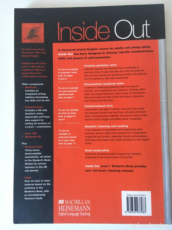 Libros de segunda mano: INGL&Eacute;S. Lote 2 libros INSIDE OUT. Level V . Students Book + Workbook - Foto 5