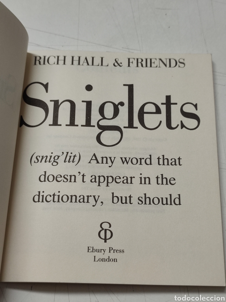 Libros de segunda mano: Sniglets Rich Hall and Friends - Foto 3