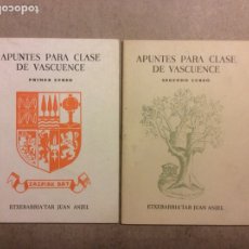 Libros de segunda mano: APUNTES PARA CLASE DE VASCUENCE (PRIMER Y SEGUNDO CURSO). ETXEBARRIA’TAR JUAN ANJEL. Lote 324856858