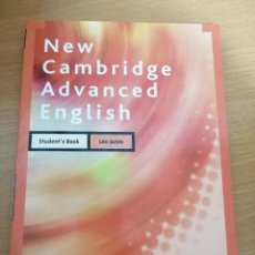 Libros de segunda mano: NEW CAMBRIDGE ADVANCED ENGLISH. STUDENT'S BOOK. LEO JONES.. Lote 327576893