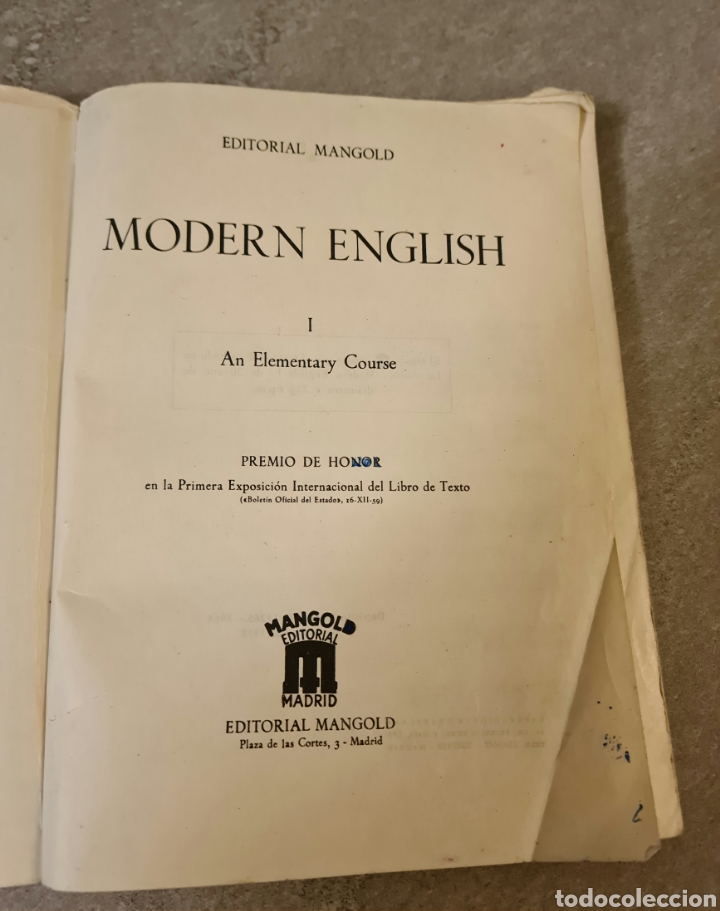 Libros de segunda mano: Modern English I. An Elementary Course. - Foto 2